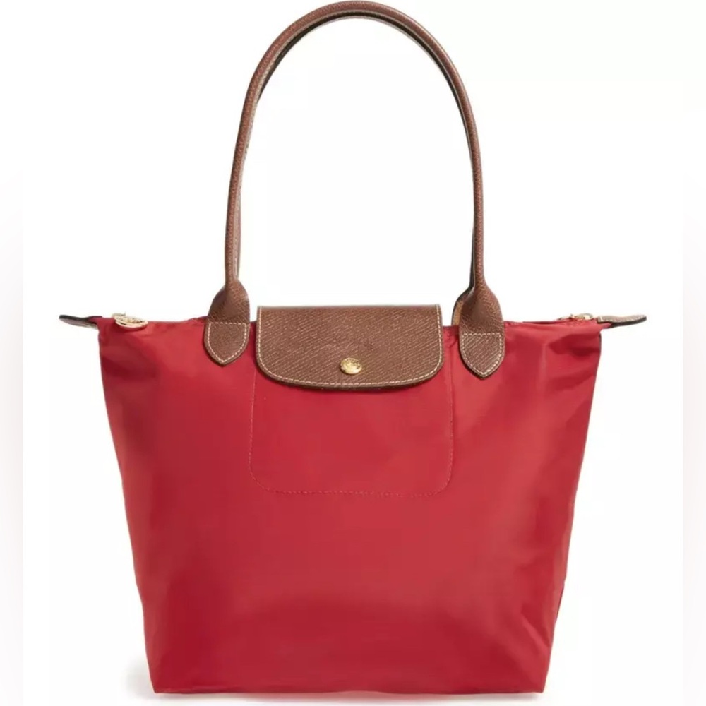 Longchamp Small Le Pilage Tote in Red